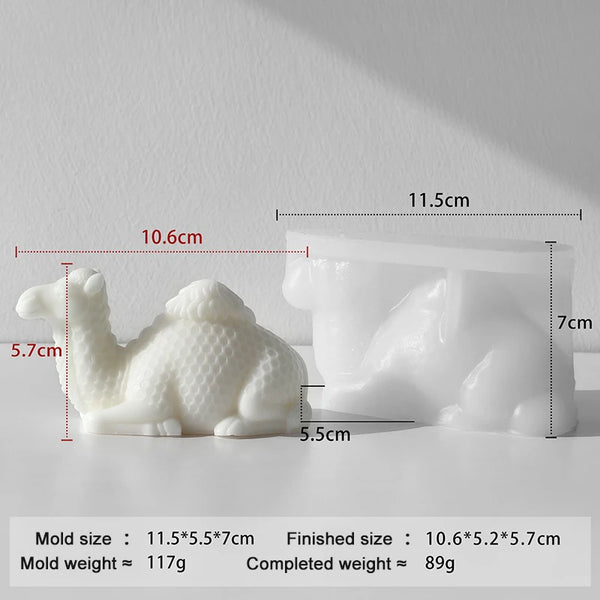 Ramadan 3D Desert Camel silicone Mold Scented Candle Resin Soap Crafts Furniture Decorations