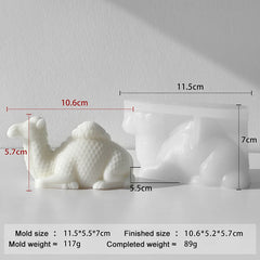 Ramadan 3D Desert Camel silicone Mold Scented Candle Resin Soap Crafts Furniture Decorations