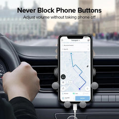 Universal Gravity Car Phone Holder Air Vent Mount Mobile Support for iPhone 13/12 Xiaomi - Automotive GPS Stand