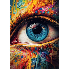 Classic Abstract Eye Canvas Wall Art Poster for Home Decor