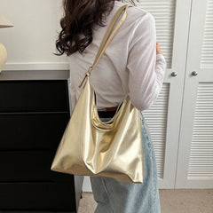 Luxury PU Leather Top Handle Tote Bag for Women