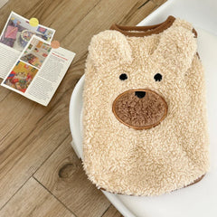 1.5-11.5kg Winter Dog Clothing Soft Plush Teddy Bear Sweater Vest Warmth Pets Cute Clothes Teddy Schnauzer Clothes Pet Shop Pet Clothing