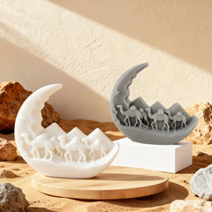 Ramadan 3D Desert Camel silicone Mold Scented Candle Resin Soap Crafts Furniture Decorations