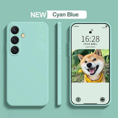 Delicate Liquid Silicone Camera Lens Protector Cases For S23 S24 S25 FE For Samsung Galaxy S23 S24 S25 S26 UItra Plus soft Cover