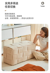 Modern Solid Wood Ottoman Bench for Entryway & Living Room