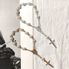 10-100pcs Mini Rosaries Memories for Baptism Catholic Communion Cross Mini Rosary Bracelet Bead for Baptism Favors Christening