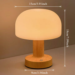 LED Table Lamp Touch Sensor Rechargeable Desktop Night Light Wireless Reading Lamp For Restaurant Hotel Bar Bedroom Decor Light