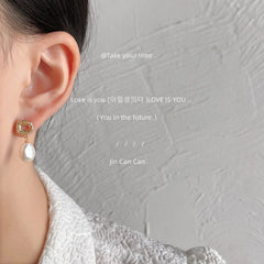 14K Gold Filled Baroque Freshwater Pearl Tassel Earrings for Women