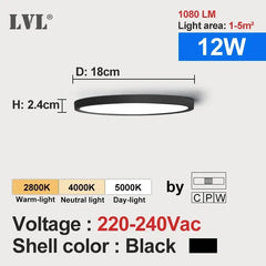 Home Decor LED Ceiling Light Wood Grain & White 3 in 1 Lighting Colors Home Lighting Kitchen Bedroom Bathroom Round Flush Ceiling Lamp