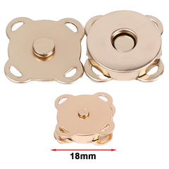 1/10Sets Magnetic Snap Button Metal Invisible Sew on Button Lock Clasps Fasteners for Purse Bags Clothes Craft DIY Accessories