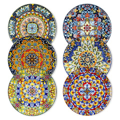 vancasso 6/12 Piece Porcelain Dinner Plates Crockery Breakfast Plate Set Scratch Resistant Flat Plates Dinnerware Set for 6