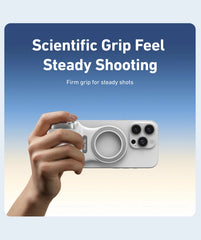 TELESIN Magnetic Phone Camera Shoot Hand Grip Phone Holder Shooting Aid Remote Control Handle for Iphone HUAWEI SAMSUNG Phone