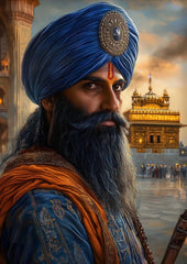 Khalsa Sikh Bold Warrior Retro Religion Poster Print Wall Art Pictures Canvas Painting Living Room Bedroom Home Decor Gift