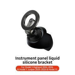 YZ For Tesla Model 3 Y/YL Highland Juniper Magnetic Car Phone Holder 360 Degree Rotation Metal Car Mount for All  Phones