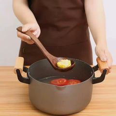 Wooden Spatula Wooden Spoon Frying Spatula Solid Wood High Temperature Resistant Soup Spoon No Paint No Wax Natural Material Kitchen Tools, Cooking Utensils
