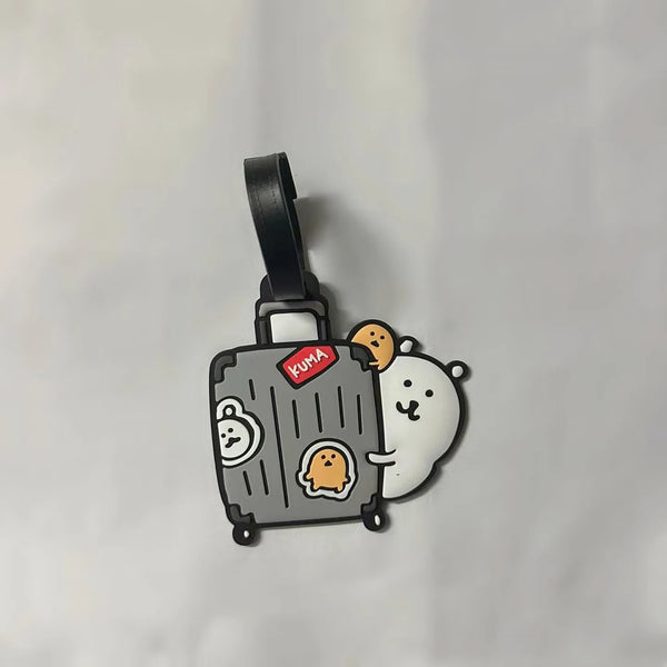 Cartoon Anime Self-depreing Bear Nagano Lage Tag Cute Bag Tag Travel Suitcase Che-in Board Portable Outdoor Gear
