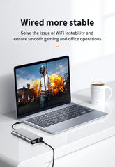 Basix Type-C Hub to HDMI Adapter USB C Hub 4K Thunderbolt 3 TF SD Reader Slot PD For MacBook Air Pro M2 M1 Chip Dock Station