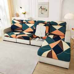 new floral printed stretch sofa seat cushion cover backrest cover protector for couch sofa cover L shape chaselong slipcovers