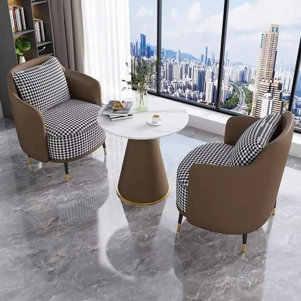 Simple light luxury single Corner Sofa coffee table combination leisure hotel reception sales office negotiation tables and chairs beau Living Room Furniture