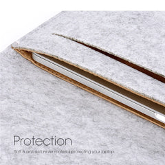 Wool Felt Laptop Bags Sleeve Cover 11" 13 15.6 inch For Macbook Air Pro Case For Notebook With Mousepad Or Power Mini-Pack Gift