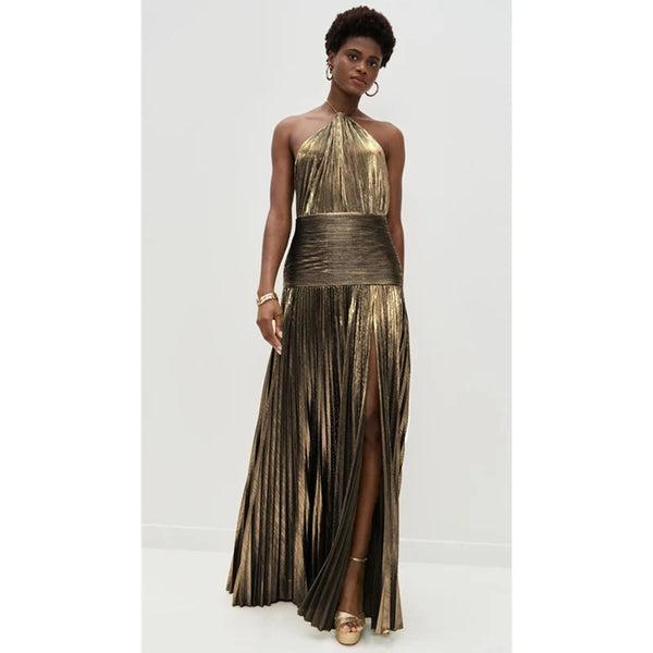 Luxurious Women Corset Party Cocktail Dress Sexy Off Shoulder Halter Folds Slit Guest Celebrity Long Dress Celebrity Prom Gown