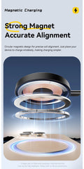Essager Magnetic 15W Wireless Charger Fast Charging Pad Stand for iPhone 15 14  Airpods USB To Typec Phone Chargers Dock Station