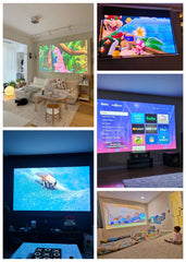 4000 ANSI 4K UHD Video Projector Android 14 Google TV Daytime Native 1080P Wifi Auto Focus Tof Home Theater Beamer For Movie