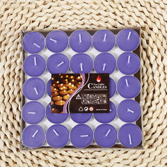 50pcs gift box candlelight small candles create a festive atmosphere. Small candlesticks, smokeless and odorless