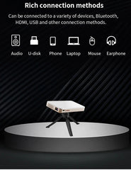 Smartldea Newest Arrive HD Mini Smart DLP 4K Projector Android 13.0 5G WiFi BT Build-in Speaker Battery Pocket Phone Projectors