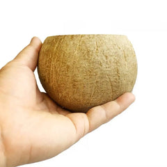 Coconut Shell Candle Bowls Natural Decorative Bowls Wood Candle Container for DIY Home Crafts Making Farmhouse Table Centerpiece Home Decor
