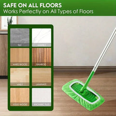 4 Reusable Mop Pads with High Water Absorption and Ultra-fine Fiber Cleaning Pads That Can Firmly Adhere To Most Standard Mops Kitchen Tools, Kitchen Cleaning