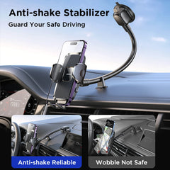 Joyroom 360° Long Arm Car Phone Holder Universal Air Vent GPS Stand Rotating Dashboard Mobile Cell Support For iPhone Samsung