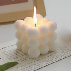 1pc Creative Ball-Shaped Soy Wax Magic Cube Aromatherapy Candle, High-End Wedding Favor Gift, Handmade Decorative Object Home Decor