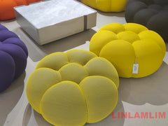 MINGDIBAO Contemporary Cloud-Shaped Sofa Modular Cloth Football Couch Fabric Curved Designer Corner Sofa Set for Living Room Furniture