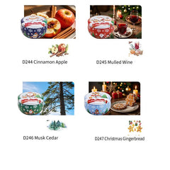 Christmas Aromatherapy Candles Santa Claus Snowmen Tin Cans Candle Christmas Decoration For Home Xmas New Year 2025 Navidad