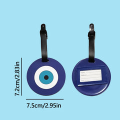 Fatima creative hand eye pattern luggage tag, airport check-in luggage tag, travel accessory to avoid loss.-zmt