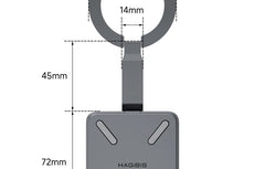 Hagibis Magnetic Stand USB C Hub With 2230 SSD Enclosure Type-C Hub SD/TF 4.0 4K@60Hz HDMI Gigabit Ethernet for iPhone 17 Pro 16