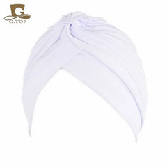NEW Luxury Divas Stretchable turban Head wrap hat with beaded pendant women Headwear