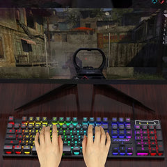 Backlit Mechanical Gaming Keyboard & Mouse Set – Wired
