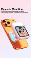 NEWEST Magnetic Selfie Monitor Screen with Fill Light Phone Back Mirroring Rear Camera For Live Stream Vlogging Video Recording