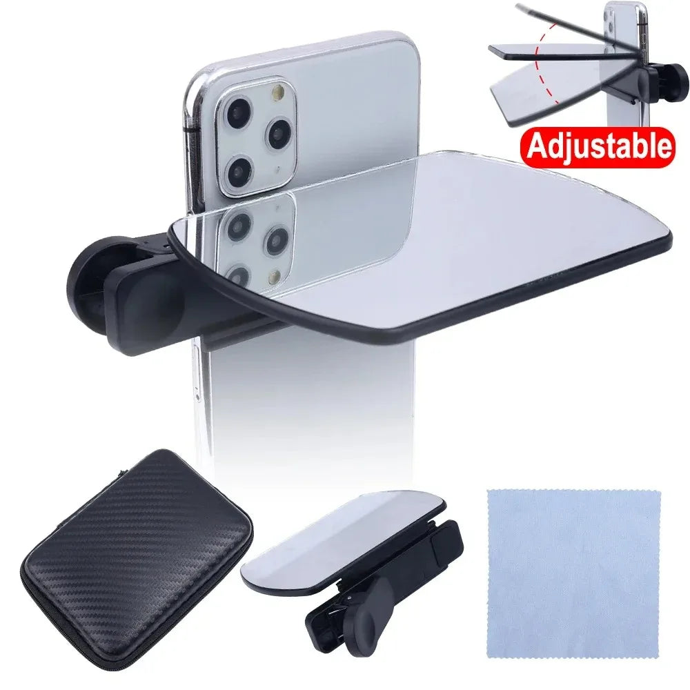 Smartphone Mirror Reflection Clip – Adjustable Selfie Tool