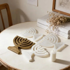 2026-7 Branch Candlestick Silicone Mold Plaster Candle Holder DIY Home Decoration Craft Mold