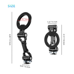 Foldable Magnetic Phone Holder Tripod Mount for Magsafe iPhone 16 15 14 13 12 DSLR Camera Tripod Accessories w 1/4" Cold Shoe