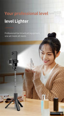 FGCLSY New Tripod for Smartphone Camera,Stand with Bluetooth shutter and light,Wireless Selfie Stick brackets with Phone Holder