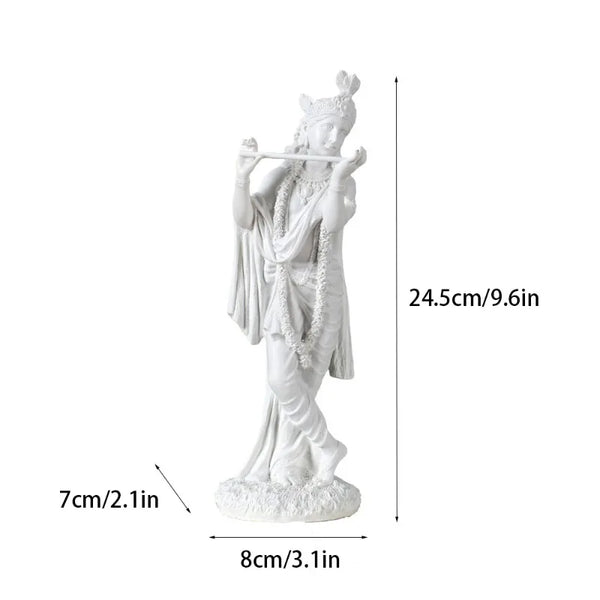Indian Buddha statue decorations,flute god Krishna ornaments,home decor,resin crafts,office decoration,aesthetic room decoration