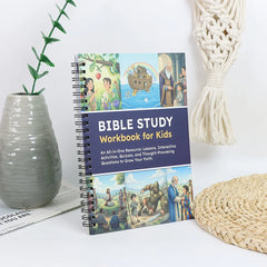 Bible Study Workbook for Kids Notbook: Lessons , Activities, Quizzes, and Questions to Deepen Your Faith (Spiral Bound) NotBook