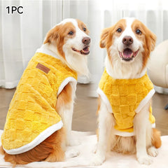 1.5-25kg Flannel Dogs Clothes Winter Warm Sweater Pet Clothing Golden Retriever Dog Coats Sweatshirt Pets Puppy Pullover Vest Pet Shop Pet Clothing