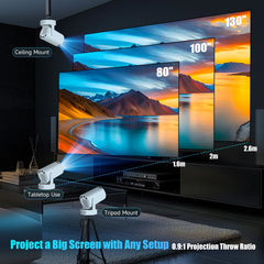 Magcubic Projector HY300 PRO + 8K Android 14 Dual Wifi6 Allwinner H726 BT5.4 1080P 1280*720P Home Cinema Outdoor Projetor