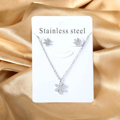 2PCS Stainless Steel Love Heart Pendant Necklaces – No Fade Jewelry Shipping Gold Color