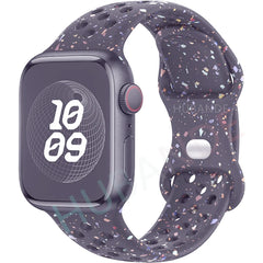 Sport Strap for Apple Watch Band 44mm 45mm 46mm 49mm/38mm 40 41mm Colored Particles Rubber Band IWatch Ultra 11 10 9 8 7 6 5 SE